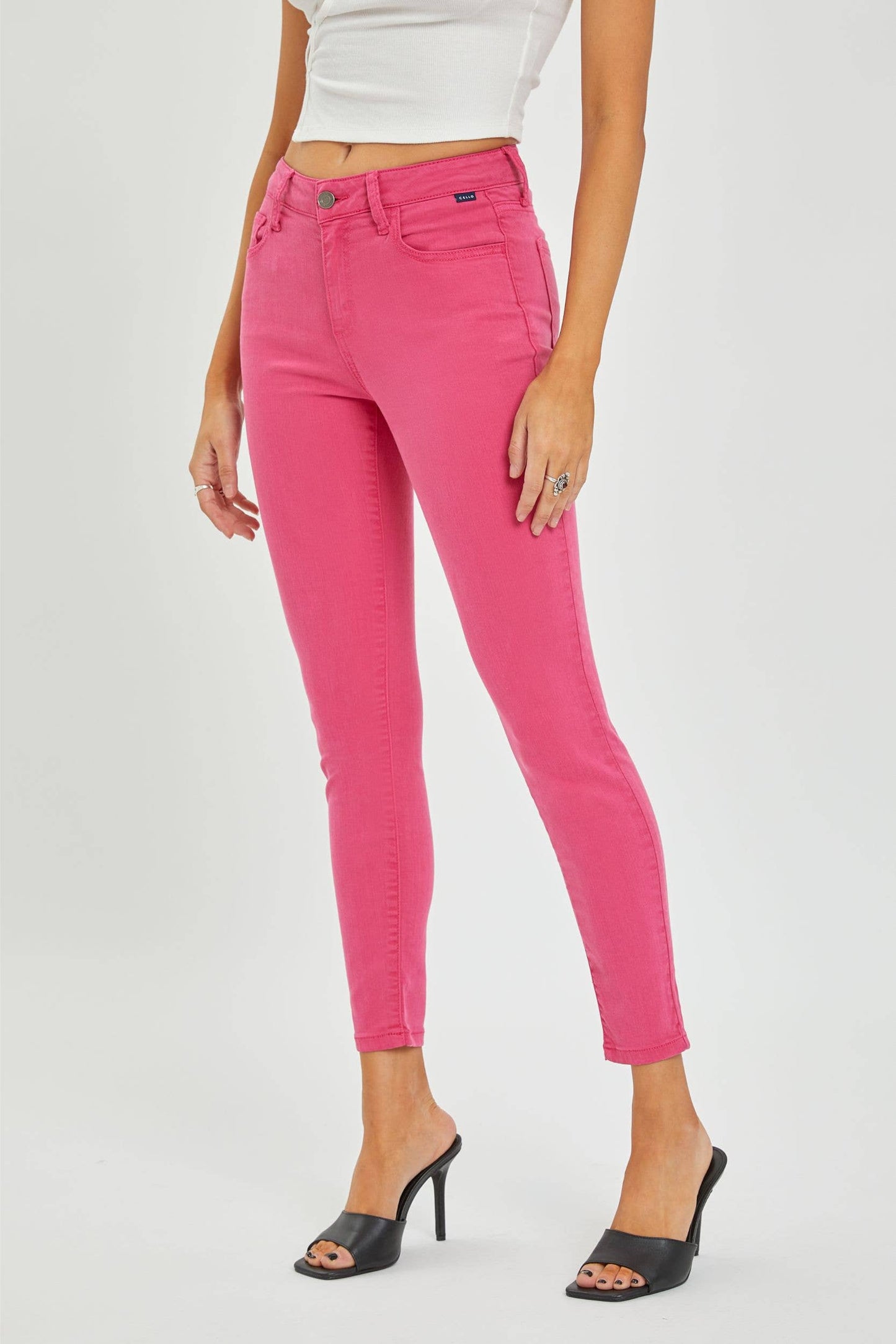 Mid Rise Crop Skinny