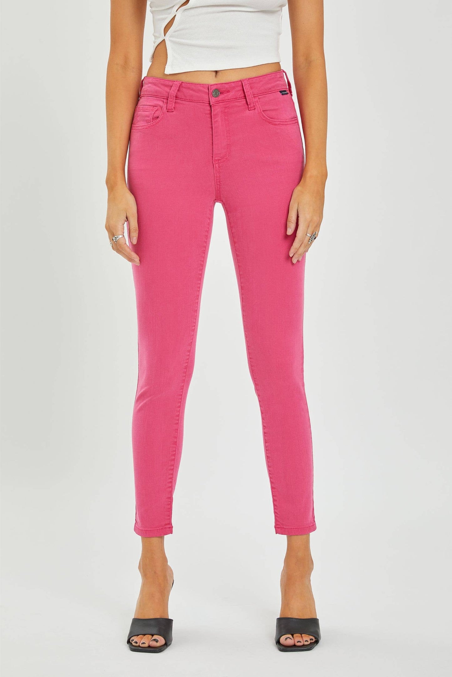 Mid Rise Crop Skinny