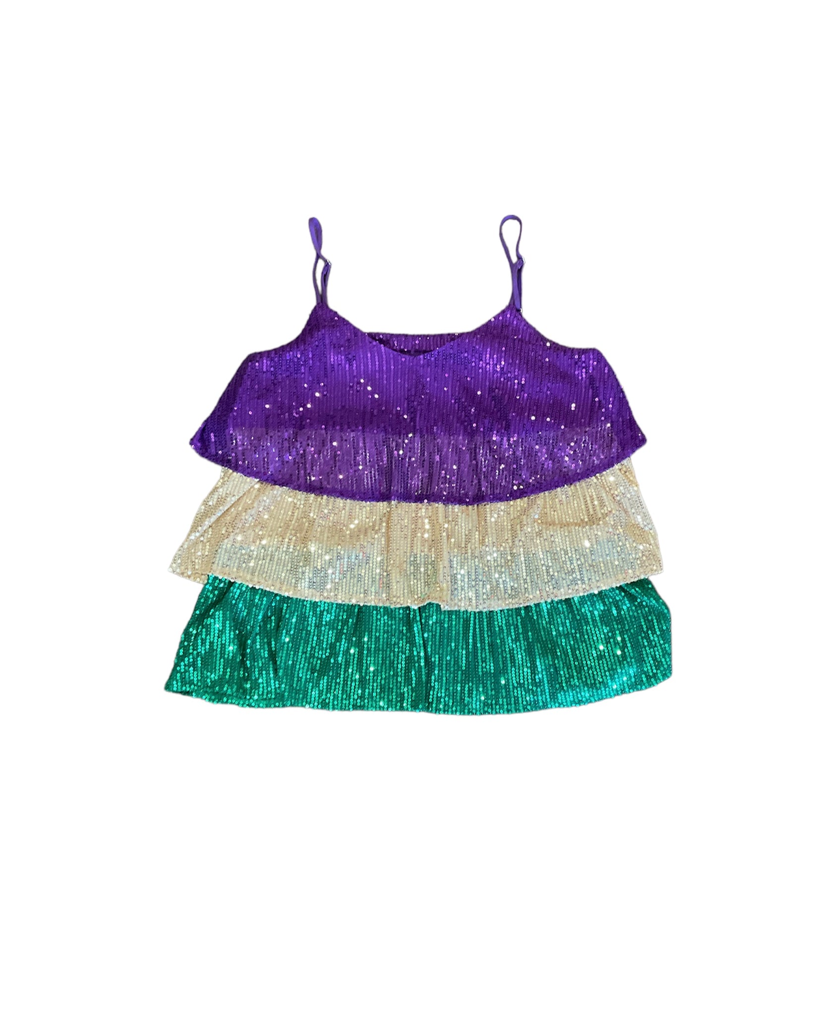 Mardi Gras Sequin Fringe Top – Stylish Junkie's